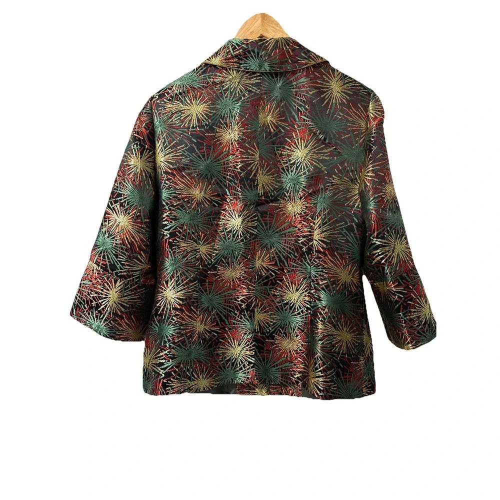 Beitefulai Japanese Inspired Women's Jacket Textured Lined Multi Color Size‎ L